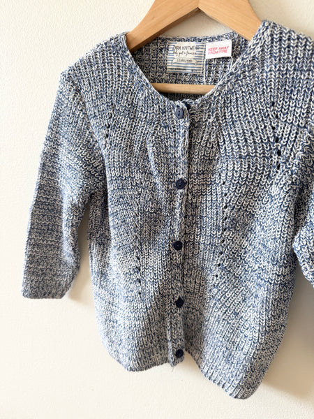 NEW Zara Blue Button Cardigan • 2-3 years