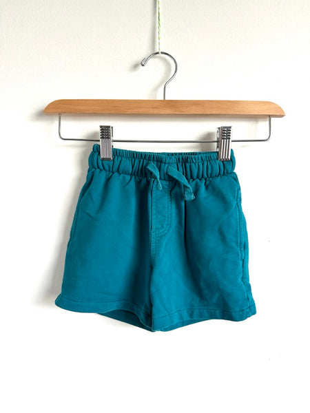 Souris Mini Teal Cotton Shorts • 3 years