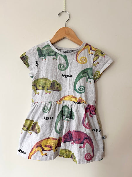 Minti Iguanas T-Shirt Dress • 3-4 years *