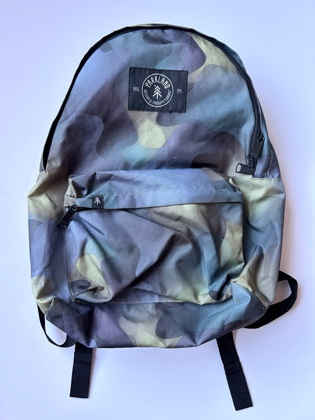 Parkland Green and Blue Patterned Backpack
