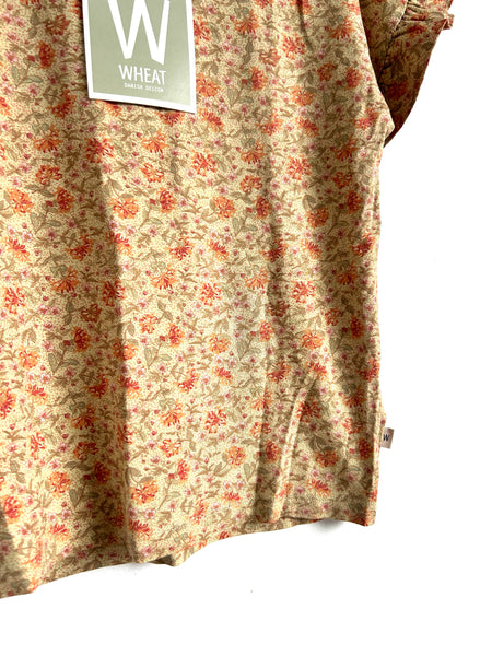 NEW Wheat Ruffle Floral T-Shirt • 8-9 years