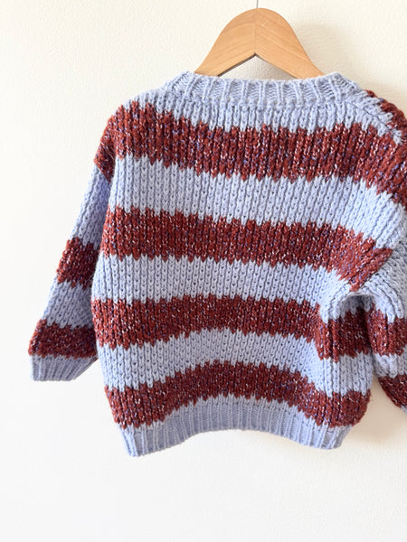 Bobo Choses Knit Striped Cardigan • 4-5 years