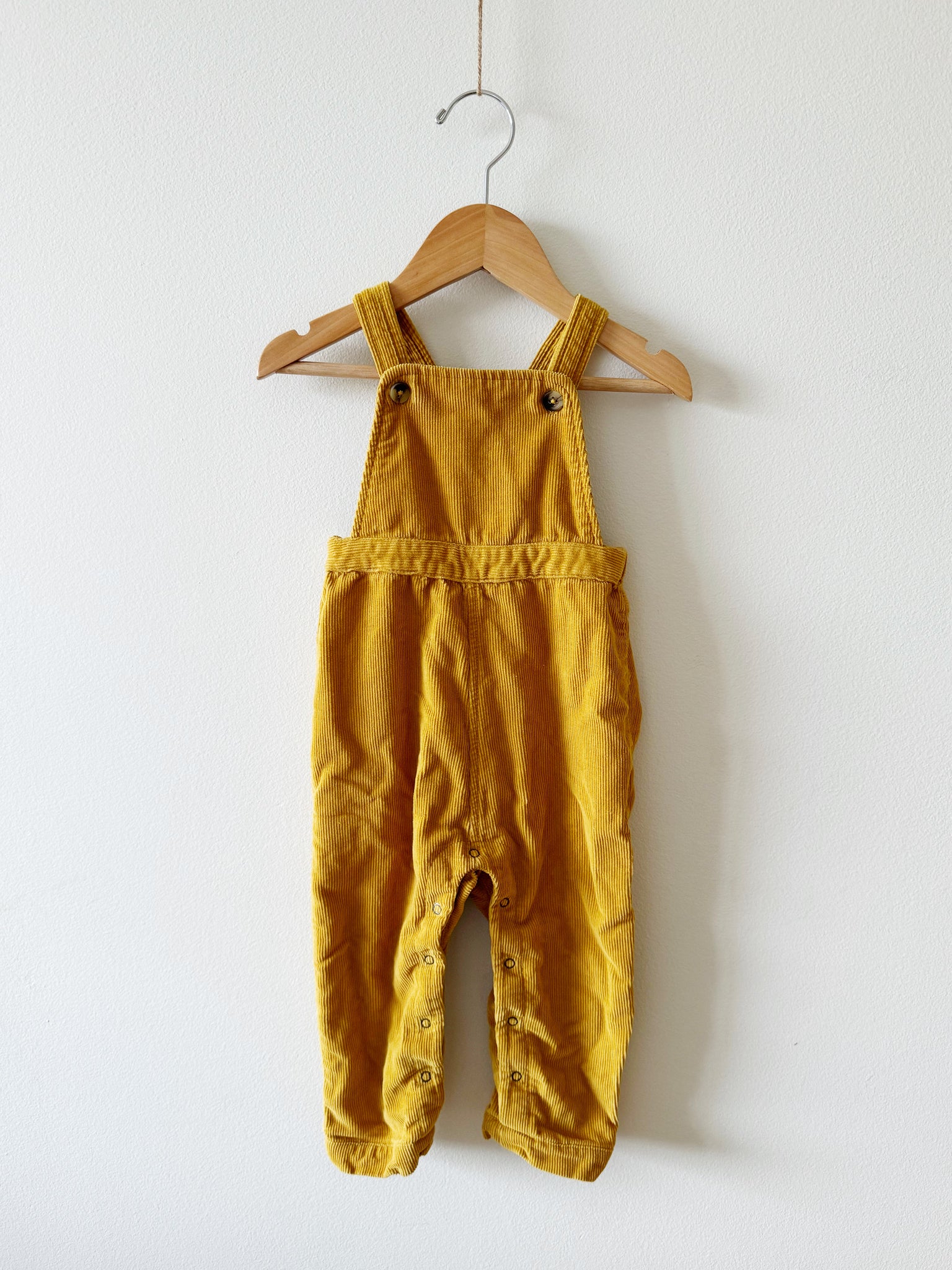 Pehr Ocre Cord Overalls • 12-18 months