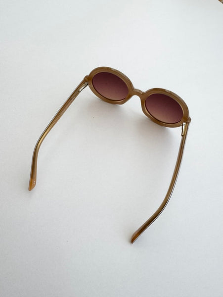 NEW Sons and Daughters Lenny Round Sunglasses Brown • 2-6 years