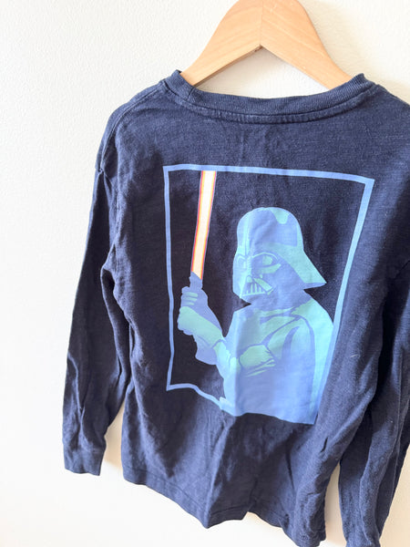 Gap x Star Wars Long Sleeve Darth Vader Top • 6-7 years (Small)
