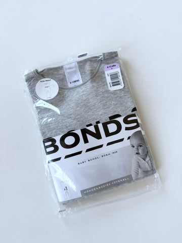 NEW Bonds Grey Romper with Snaps • 6-12 months