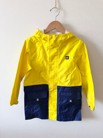 MEC Blue and Yellow Rainjacket • 4-5 years