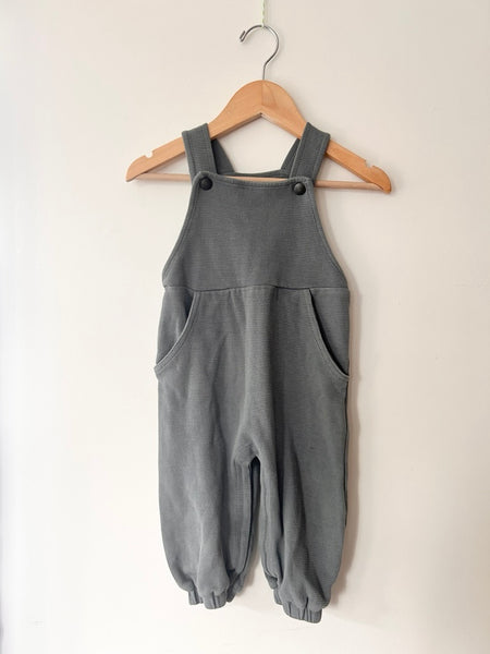 Loved Baby Thick Cotton Ribbed Ovearalls • 18-24 months *