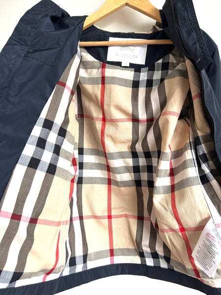 Burberry Navy Windbreaker Jacket • 7-8 years