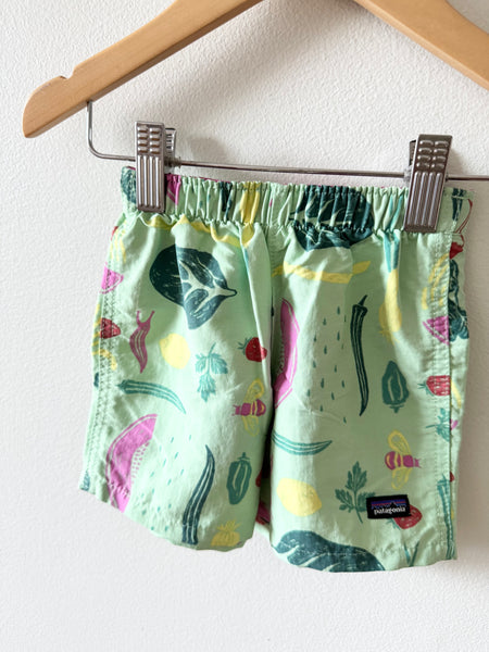 Patagonia Green Veggies Shorts • 6-12 months