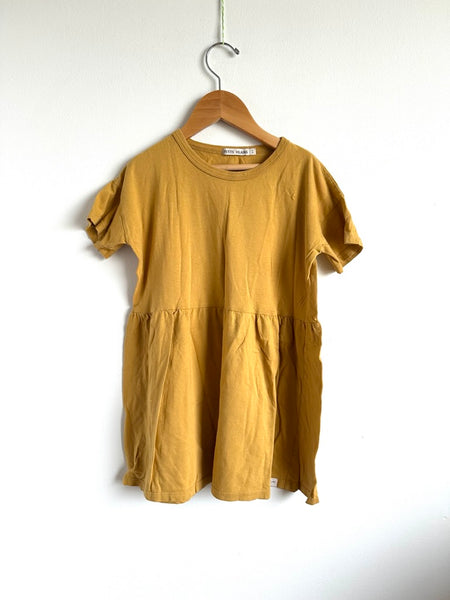 Petits Vilains Yellow Cotton T-Shirt Dress • 4-5 years