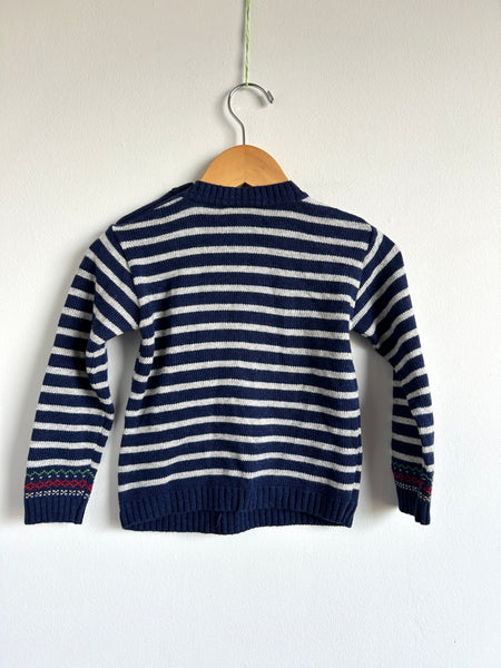NEW JoJo Maman Bébé Polar Bear Knit Sweater •18-24 months