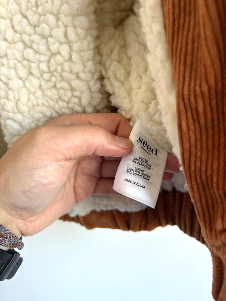 Seed Heritage Courduroy Sherpa Jacket • 4 years