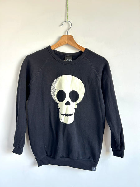 Whistle and Flute Glow in the Dark Skull Sweatshirt • 10-12 years