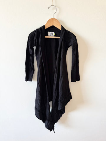 Nununu Long Black Cardigan • 2-3 years