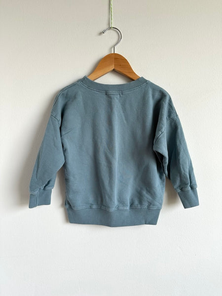 Les Gamins Blue Crew Neck • 2-3 years