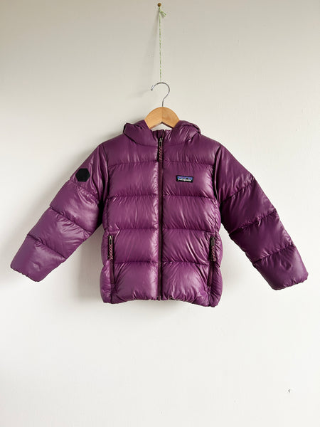 Patagonia Purple Hi-Loft Down Hoodie • 5 years (REPAIRED)