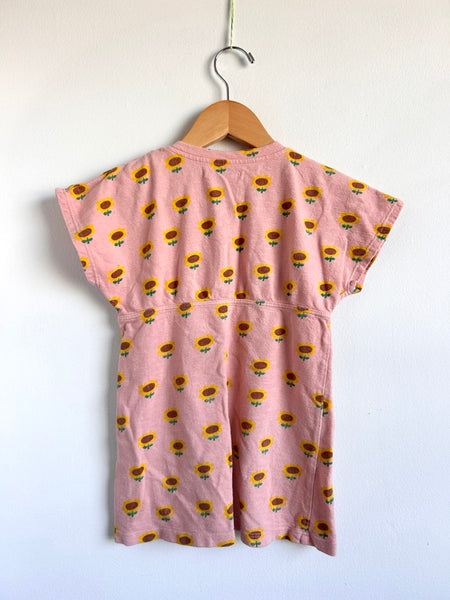 Bobo Choses Sunflower Short Sleeve Dress • 2-3 years