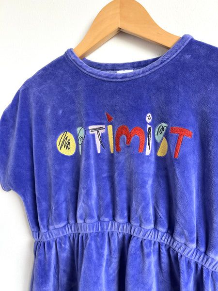 Open Edit Purple Terry Optimist Dress • 7-8 years
