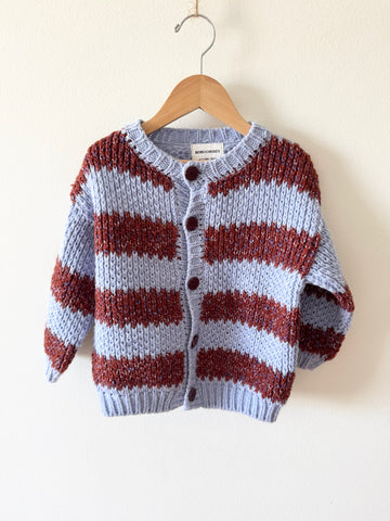Bobo Choses Knit Striped Cardigan • 4-5 years