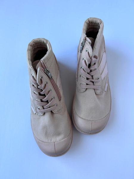 NEW Palladium Light Pink High Top Shoes with Zipper • 1.5Y