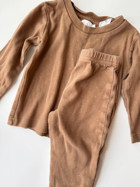 Jamie Kay Brown 2pc Polka Dot Jammies • 1 year