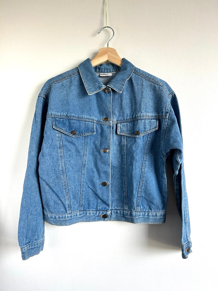 Vintage Multiprint Mickey Denim Jacket • 9-12 years