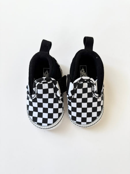 Converse Checkered Crib Shoes • 2c