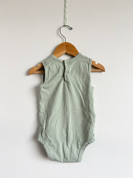 Pehr Light Green Tank Pocket Onesie • 12-18 months