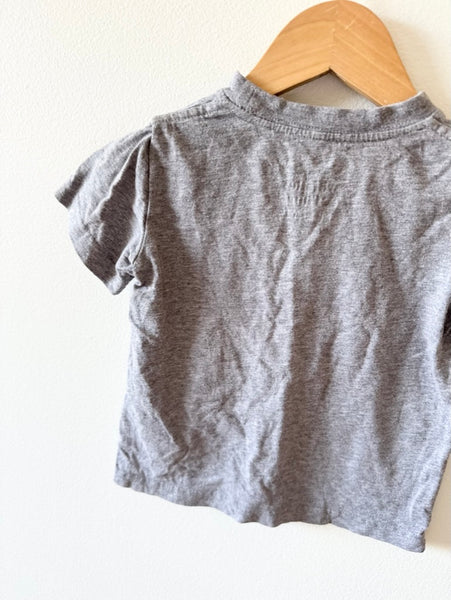 Whistle and Flute Je T'aime Grey T-Shirt • 1-2 years