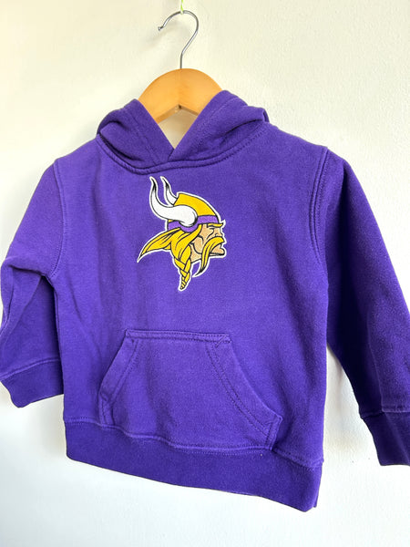 NFL Minnesota Vikings Purple Hoodie Sweatshirt • 12-18 months