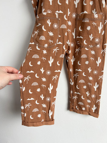 NEW Jax and Lennon Brown Cactus Romper • 4-5 years