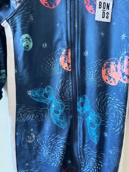 NEW Bonds Zip Up Space Romper • 18-24 months
