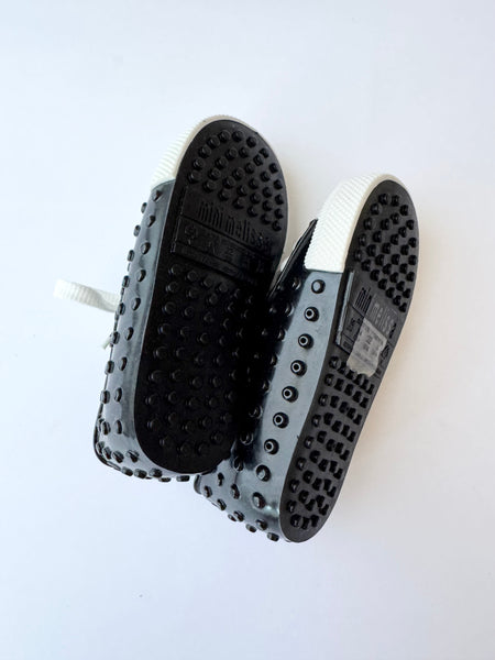 NEW Mini Melissa Lace Up Plastic Shoes • 7/8c