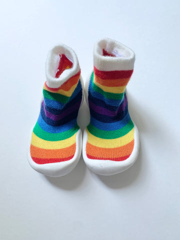 GoShins Early Walker Rainbow Shoes • 5c