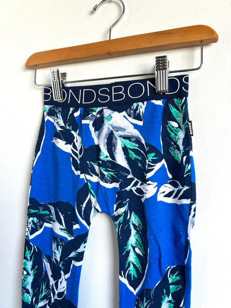 Bonds White Navy Print Pants • 18-24 months