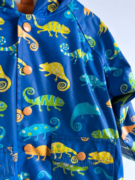Hatley Blue Lizards Rubberized Rainjacket • 2 years