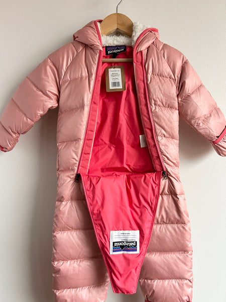 NEW Patagonia Light Pink Down Bunting Suit • 6-12 months (fits big)