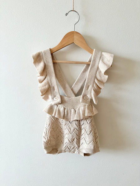 NEW Jamie Kay Knit Pointelle Romper • 2 years