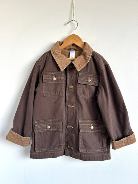 Gymboree Fleece Lined Chore Jacket • 5-6 years (small)