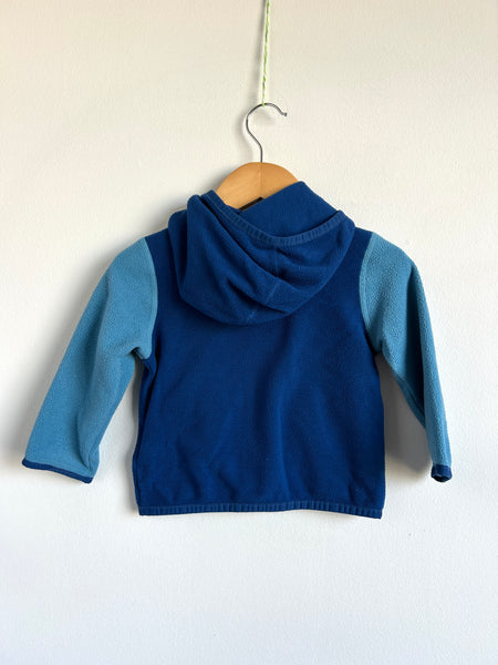 The North Face Blue Zip Up Fleece • 6-12 months