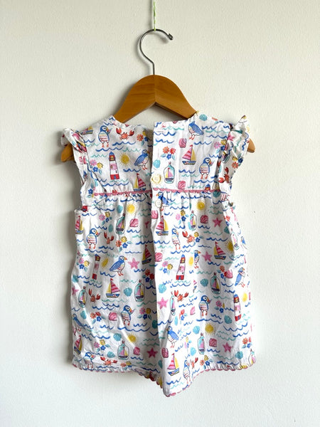 JoJo Maman Bébé Beach Themed Dress • 2-3 years