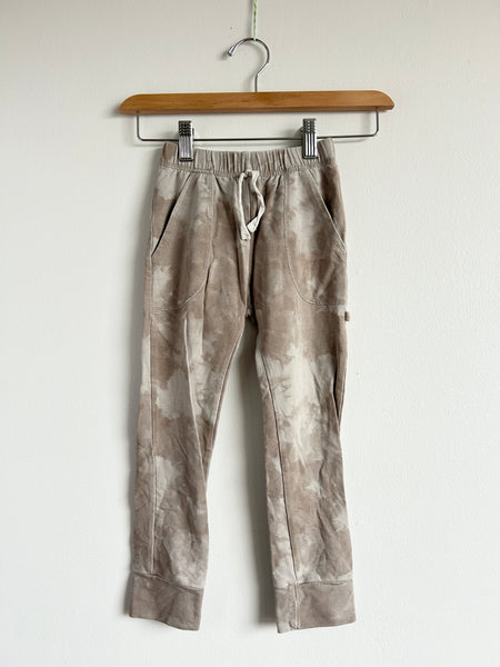Jax and Lennon Elastic Waist Tie Dye Brown Joggers • 4-5 years