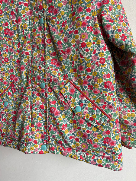 Mini Boden Floral Winter Jacket • 7-8 years