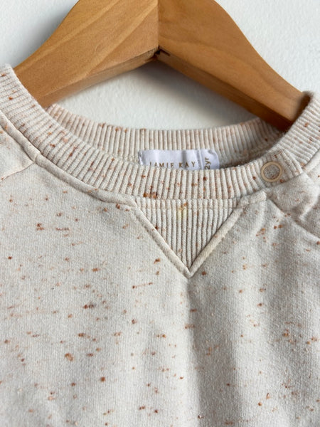 Jamie Kay Cream Speckled Crewneck Sweater • 2-3 years