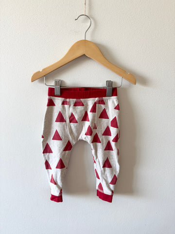 PK Beans Red Triangle Pants • 6-12 months