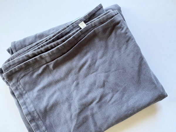 Jax and Lennon Grey/Blue Double Layer Blanket Medium