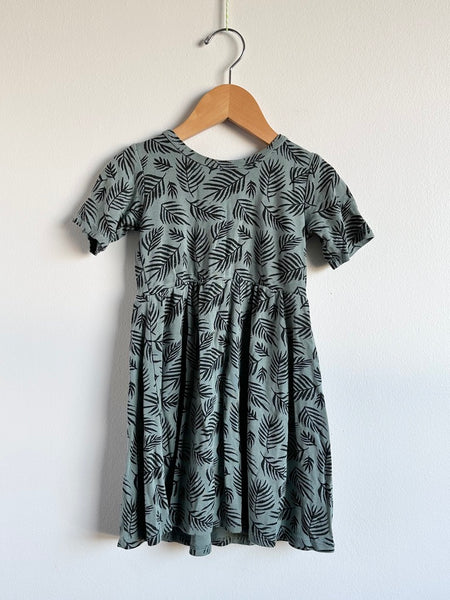 Little and Lively Blue Fern Dress • 3-4 years