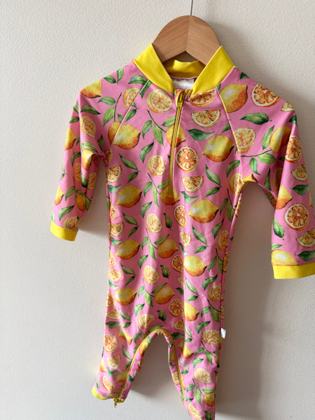PLAY Honeysuckle Lemons Rashguard Swim Suit • 12-18 months