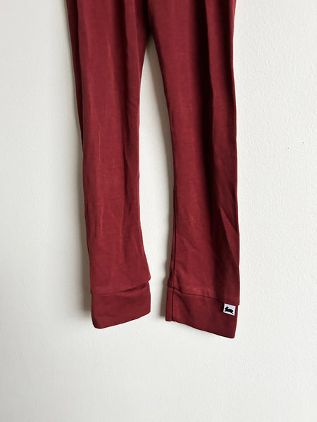 Little and Lively Marroon Leggings • 5 years